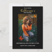 Uitnodiging voor speciale Gold- en zwarte feestdag (Voorkant)