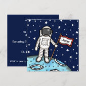 Uitnodiging voor speciale ruimteastronaut (Voorkant / Achterkant)
