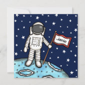 Uitnodiging voor speciale ruimteastronaut (Voorkant)