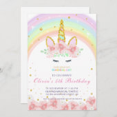 Uitnodiging voor speciale viering van Unicorn-rege (Voorkant / Achterkant)