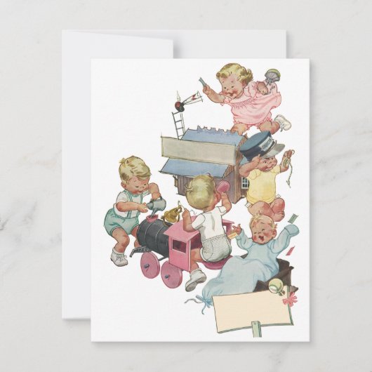  uitnodiging voor Speelgoed voor kinderen op zater (Voorkant)