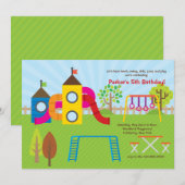 Uitnodiging voor speelplaatsen (Voorkant / Achterkant)