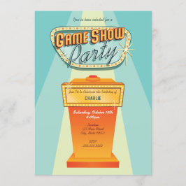 Uitnodiging voor spelshowfeest