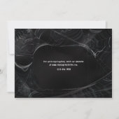 Uitnodiging voor spinnenweb Halloween-feest (Achterkant)