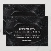 Uitnodiging voor spinnenweb Halloween-feest (Voorkant / Achterkant)