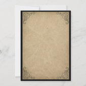 Uitnodiging voor Spirits Halloween Party (Achterkant)