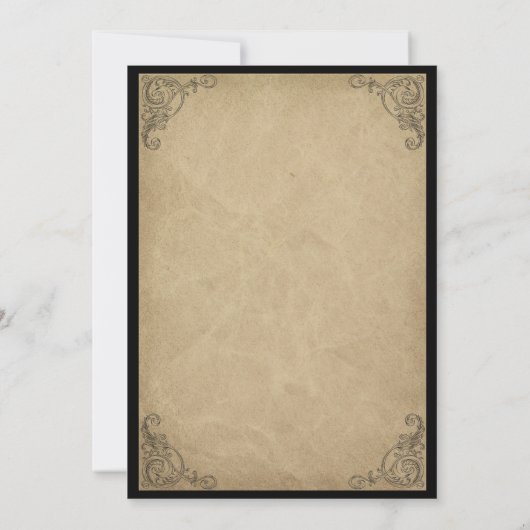 Uitnodiging voor Spirits Halloween Party (Achterkant)