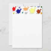 Uitnodiging voor Splash Paint (Voorkant)
