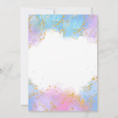 Uitnodiging voor Splish Splash Zeemeermin Feestje (Achterkant)