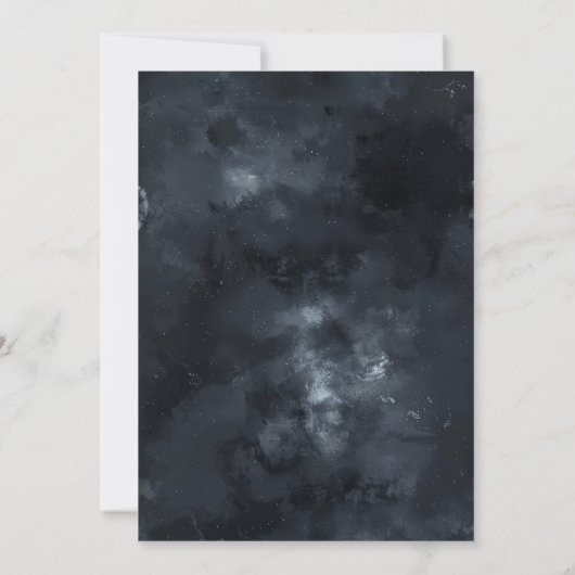 Uitnodiging voor Spokenhuis Halloweenfeest. (Achterkant)