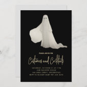 Uitnodiging voor spook Halloween-cocktailparty (Voorkant / Achterkant)