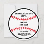 Uitnodiging voor sport in het kader van de honkbal (Achterkant)