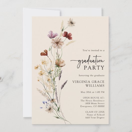 Uitnodiging voor Spring Graduation Party (Voorkant)