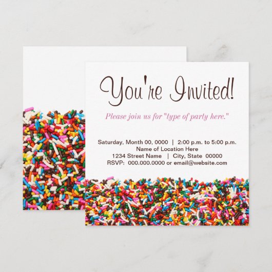 Uitnodiging voor springen (Voorkant / Achterkant)