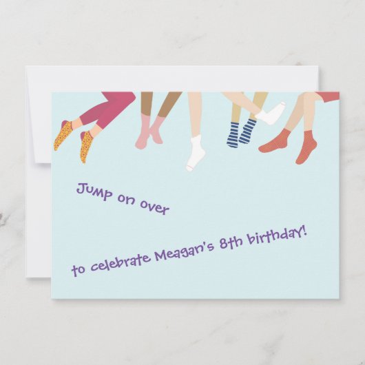 Uitnodiging voor springen en springen (Voorkant)