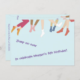 Uitnodiging voor springen en springen