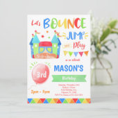 Uitnodiging voor springhuis, uitnodigingen voor st (Staand voorkant)