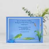 Uitnodiging voor springkikker (Staand voorkant)