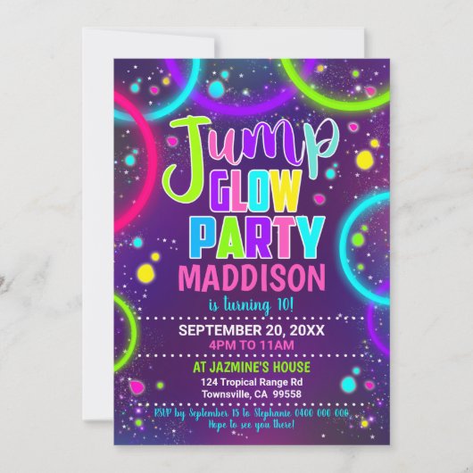 Uitnodiging voor springstofgloed (Voorkant)