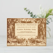 uitnodiging voor  sprinkhaan (Staand voorkant)