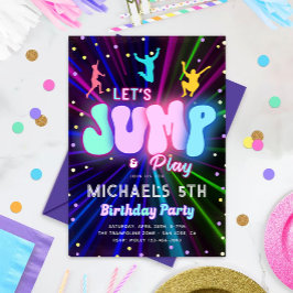 Uitnodiging voor sprongfeest | Trampolinefeest