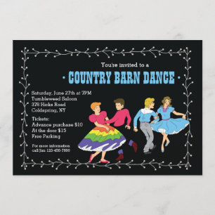 Uitnodiging voor Square Dance-partners