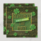 uitnodiging voor St. Patrick'd Day (Voorkant / Achterkant)