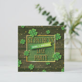 uitnodiging voor St. Patrick'd Day (Staand voorkant)