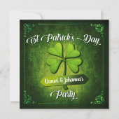  uitnodiging voor St. Patrick's Day (Voorkant)