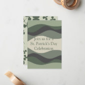 Uitnodiging voor St. Patrick's Day (Voorkant / Achterkant in situ)