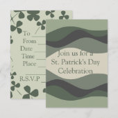 Uitnodiging voor St. Patrick's Day (Voorkant / Achterkant)
