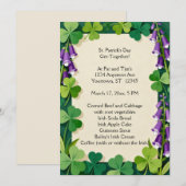 Uitnodiging voor St. Patrick's Day diner (Voorkant / Achterkant)