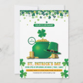 Uitnodiging voor St. Patrick's Day-feest (Voorkant)
