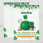 Uitnodiging voor St. Patrick's Day-feest (Voorkant / Achterkant)