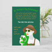 Uitnodiging voor St. Patrick's Day-feest (Staand voorkant)
