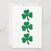 Uitnodiging voor St. Patrick's Day-feest voor katt (Achterkant)