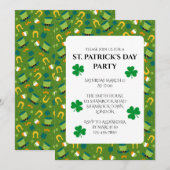 Uitnodiging voor St. Patrick's Day-feestje (Voorkant / Achterkant)