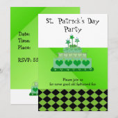 Uitnodiging voor St. Patrick's Day-feestje (Voorkant / Achterkant)
