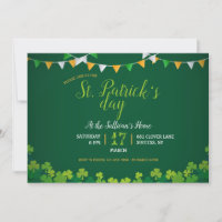 Uitnodiging voor St. Patrick's Day-feestje