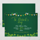 Uitnodiging voor St. Patrick's Day-feestje (Voorkant / Achterkant)