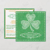 Uitnodiging voor St. Patrick's Day-viering (Voorkant / Achterkant)