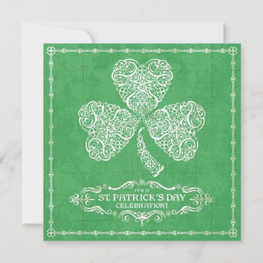 Uitnodiging voor St. Patrick's Day-viering (Voorkant)