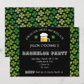 Uitnodiging voor St. Patrick's Day vrijgezellenfee (Voorkant / Achterkant)