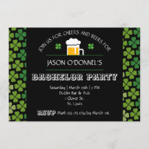 Uitnodiging voor St. Patrick's Day vrijgezellenfee