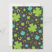Uitnodiging voor St. Patrick's verjaardagsfeest Lu (Achterkant)