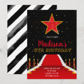 Uitnodiging voor Star Red Carpet (Voorkant / Achterkant)