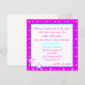 Uitnodiging voor starlight-party (Voorkant / Achterkant)