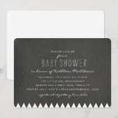 Uitnodiging voor Starry Mountain Baby shower (Voorkant / Achterkant)