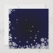 Uitnodiging voor Starry Snowy Night Holiday Party (Achterkant)