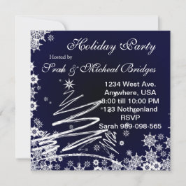 Uitnodiging voor Starry Snowy Night Holiday Party